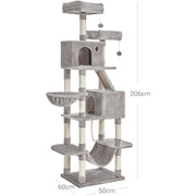Feandrea Light Grey Tall Cat Activity Centre