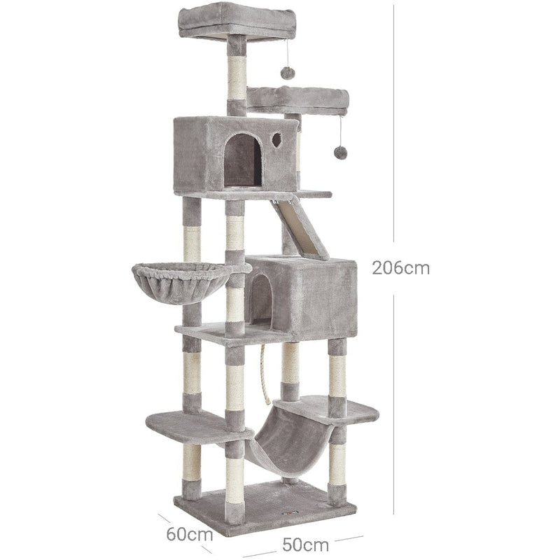 Feandrea Light Grey Tall Cat Activity Centre