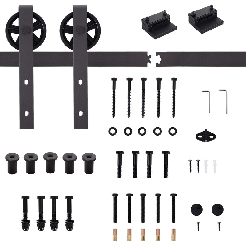 6FT/1830mm Modern Sliding Barn Door Hardware Kit