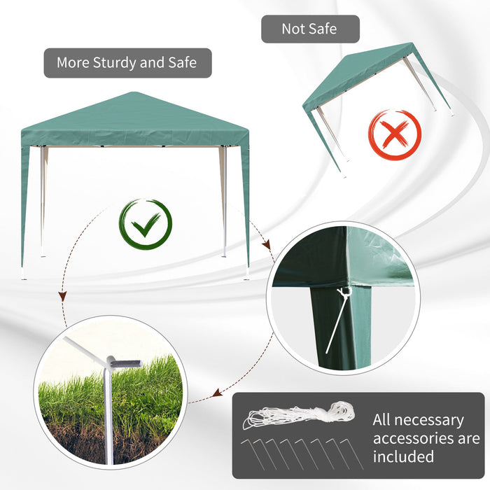 3x3 Pop Up Gazebo, Waterproof Heavy Duty Event Shelter, Green