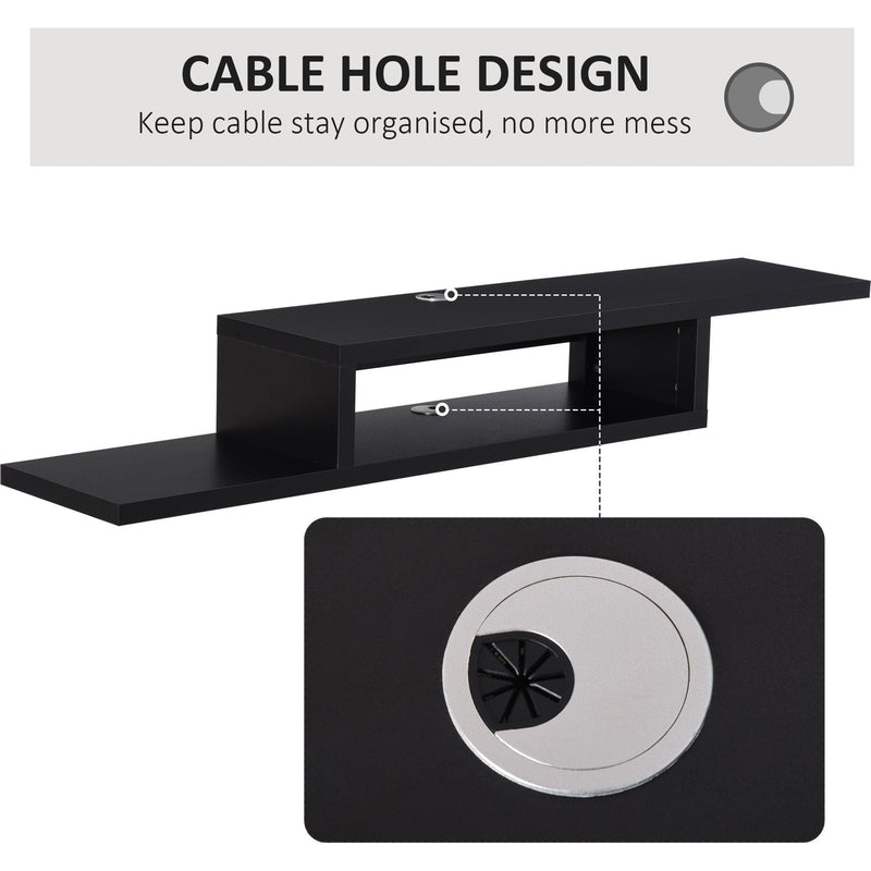 Wall Mounted Floating TV Stand Homcom