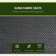 Deluxe 3 Seater Garden Swing Chair with Adjustable Canopy Outsunny