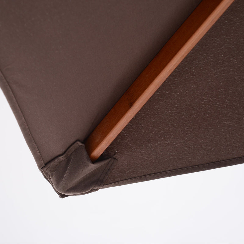 2m Outdoor Tilting Parasol Umbrella, Garden Sun Shade