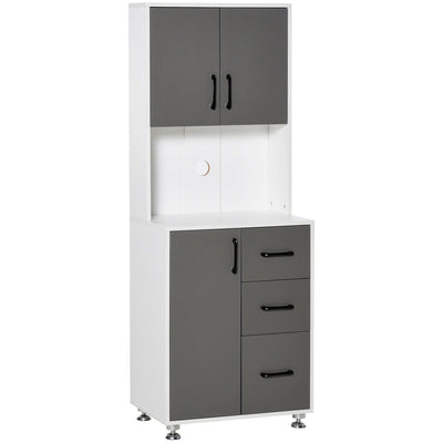 Modern Kitchen Cupboard, Open Countertop Homcom