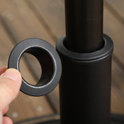 Bronze Round Outdoor Umbrella Stand - 18kg Outsunny