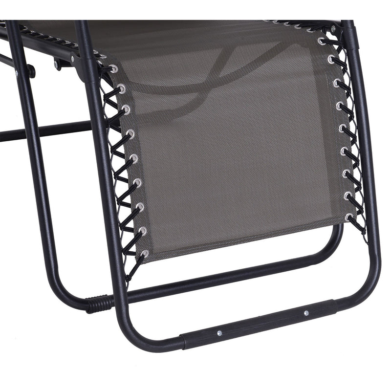 Grey Folding Zero Gravity Chair