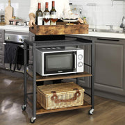 Vasagle Kitchen Cart On Wheels Removable Tray