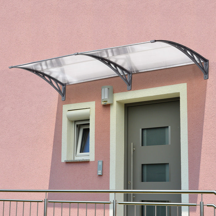 Clear Door Canopy 200x75cm