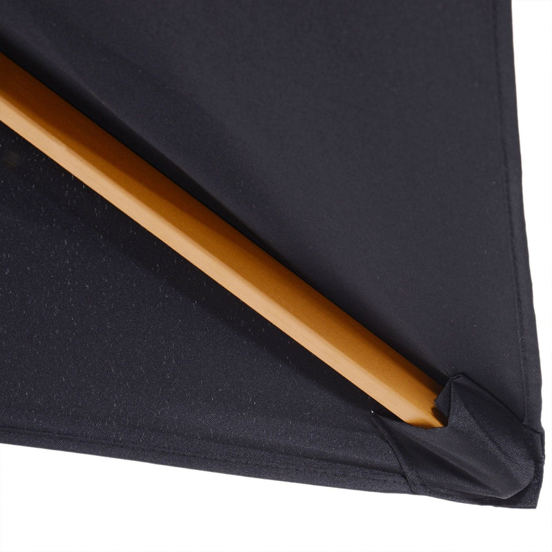 3x2m Large Wooden Patio Parasol