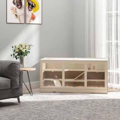 Wooden Hamster Cage Pawhut