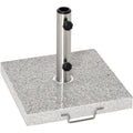 28kg Marble Parasol Base With Wheels Outsunny