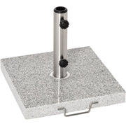 28kg Marble Parasol Base With Wheels Outsunny