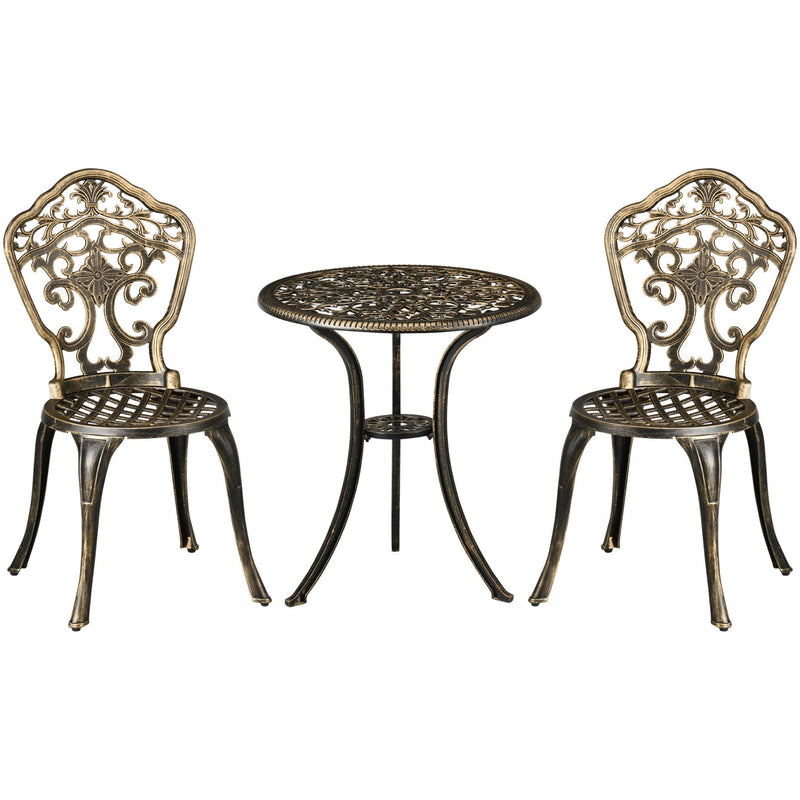 3pc Cast Aluminium Bistro Set