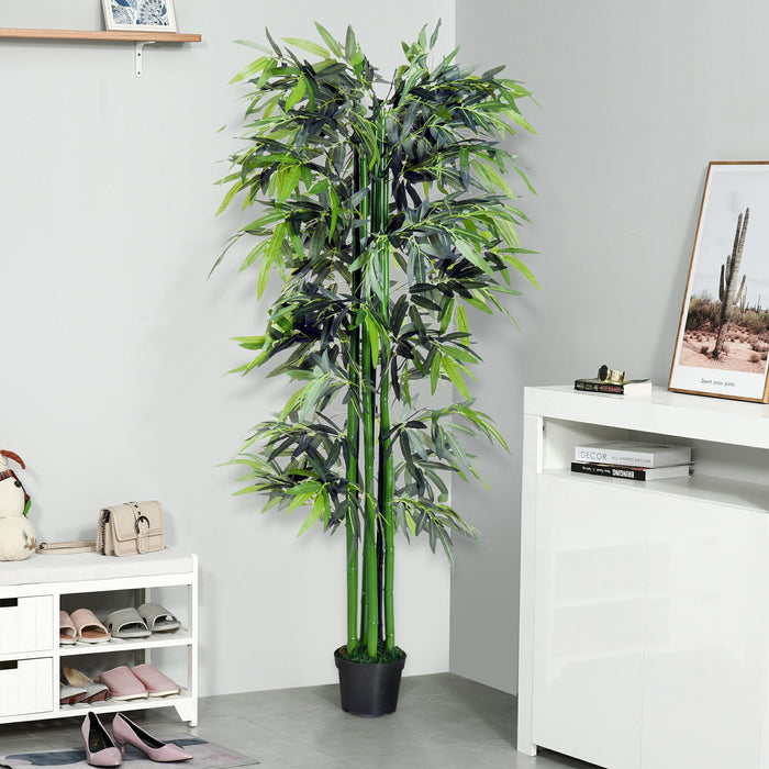 6ft Artificial Bamboo Tree, Greenery, Home/Office, Pot, 1.8M