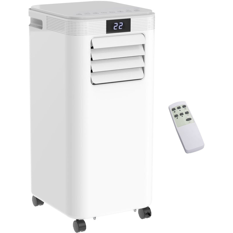8000 BTU Portable AC w/ Remote, LED Display, Timer Homcom