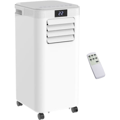 8000 BTU Portable AC w/ Remote, LED Display, Timer Homcom