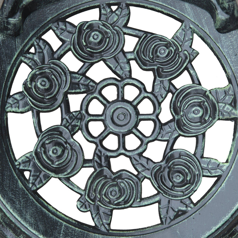 3 Piece Cast Aluminium Bistro Set, Green