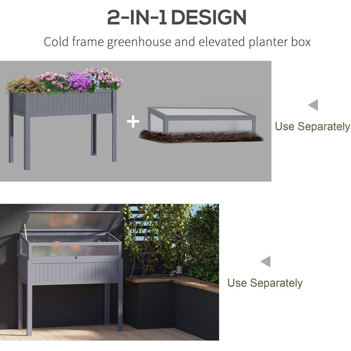 Raised Cold Frame Greenhouse