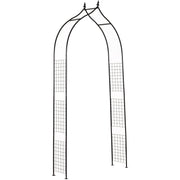 Metal Garden Pergola, Steel Frame, for Plants & Trellis Outsunny