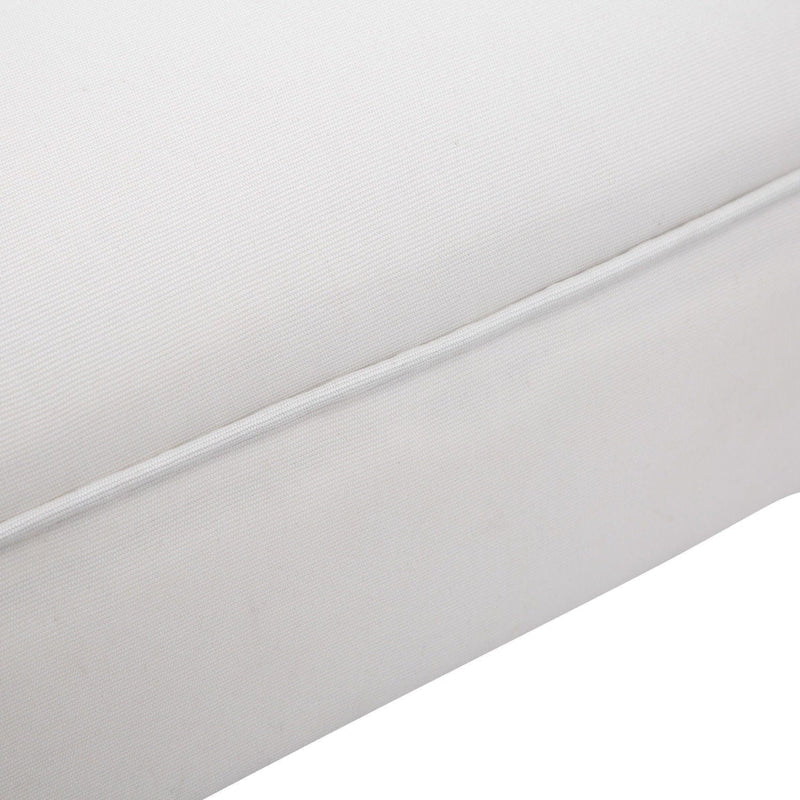 Small Bed End Chaise Lounge, Wooden Leg