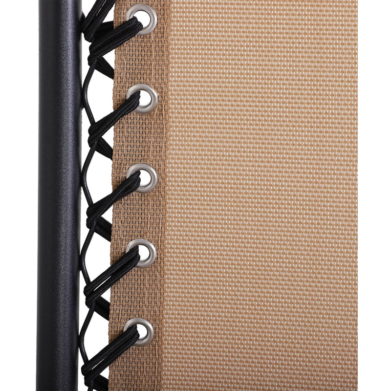 Folding Zero Gravity Chair, Cup Holder & Canopy Shade