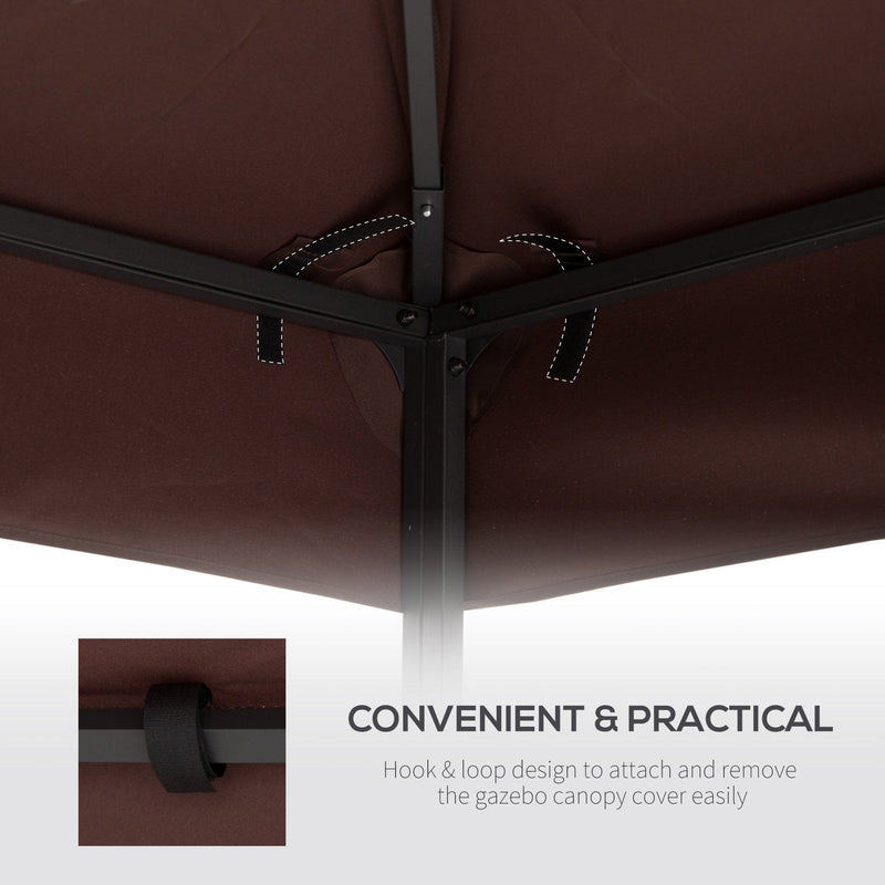 Waterproof Gazebo Canopy Replacement 3x3 (Top Only)