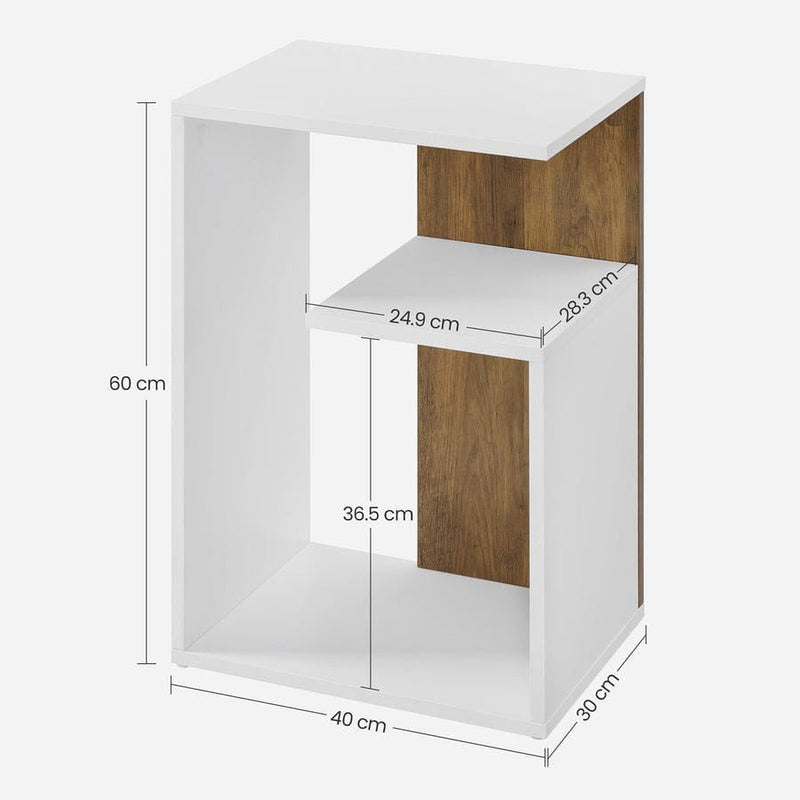Vasagle Modern Side Table with Open Storage