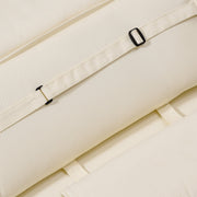 Garden Sun Lounger Cushion with Pillow, White Outsunny