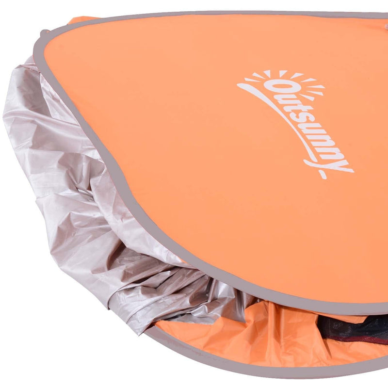 Pop Up Beach Shade for 2 People, Orange