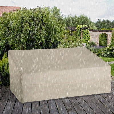 Waterproof Garden Sofa Cover, 600D Oxford Cloth, Beige Outsunny