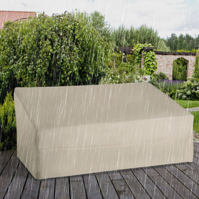 Waterproof Garden Sofa Cover, 600D Oxford Cloth, Beige