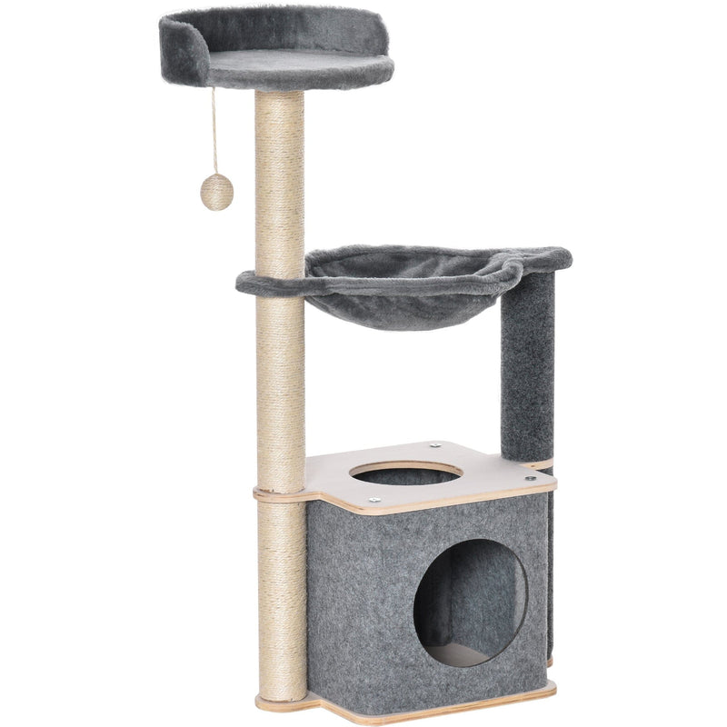 95cm Cat Condo With Hammock, Grey