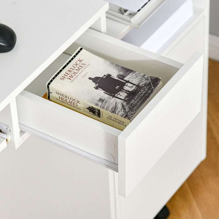 Small Computer Desk With keyboard Tray