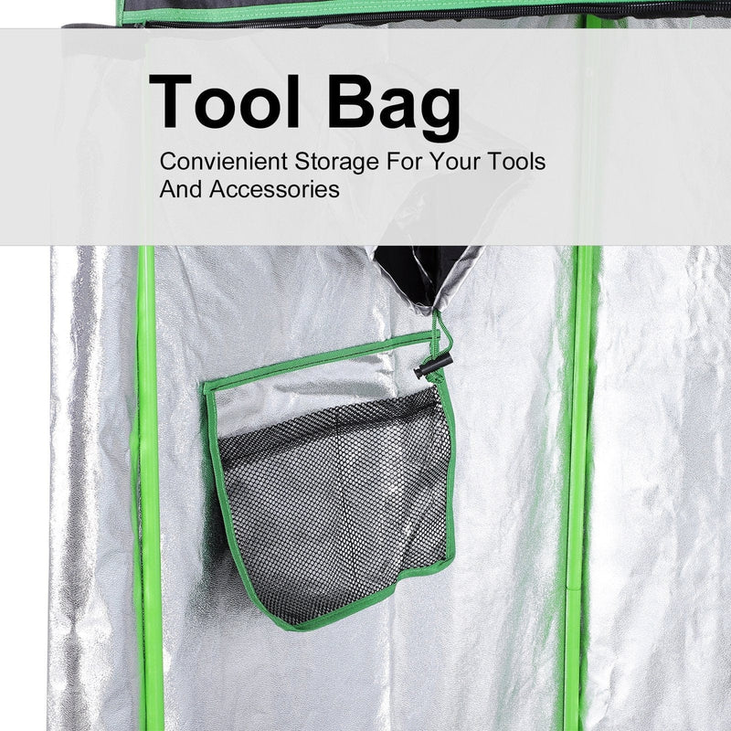 Mylar Hydroponic Grow Tent, 600D Oxford, 120 x 60 x 150cm