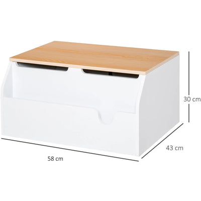 Wooden Storage Box For Toys Homcom