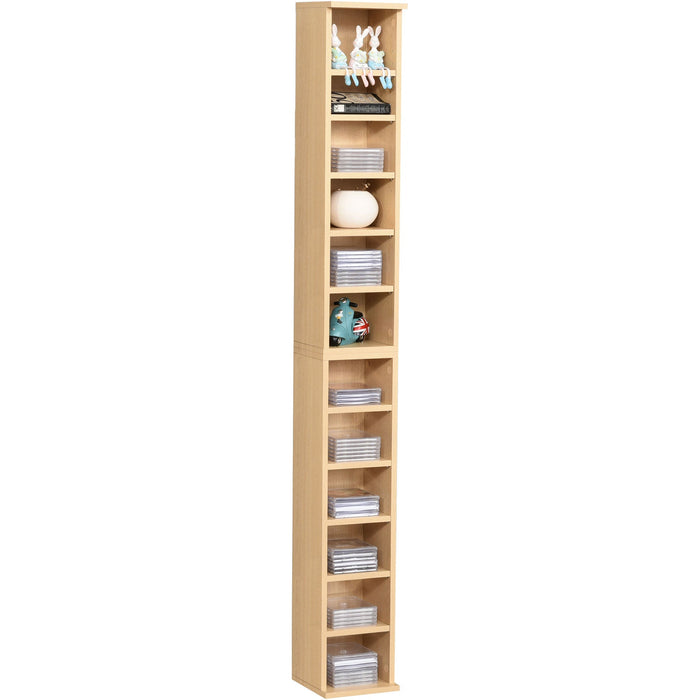 CD/DVD Display Shelf: 204-Unit Capacity