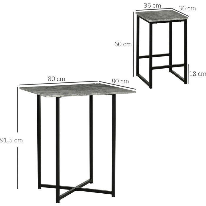 5-Piece Bar Table and Stools For Kitchen