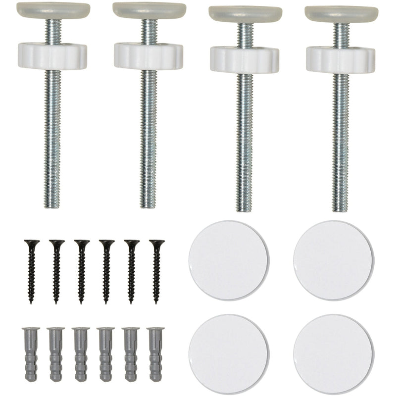 Extra Wide Pet Gate For Stairs (76Hx75-145Wcm) White