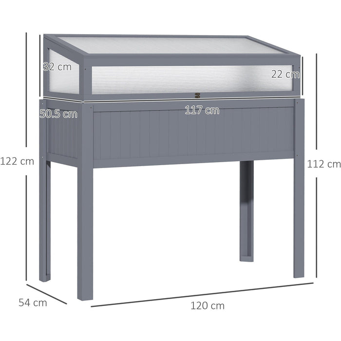 Raised Cold Frame Greenhouse