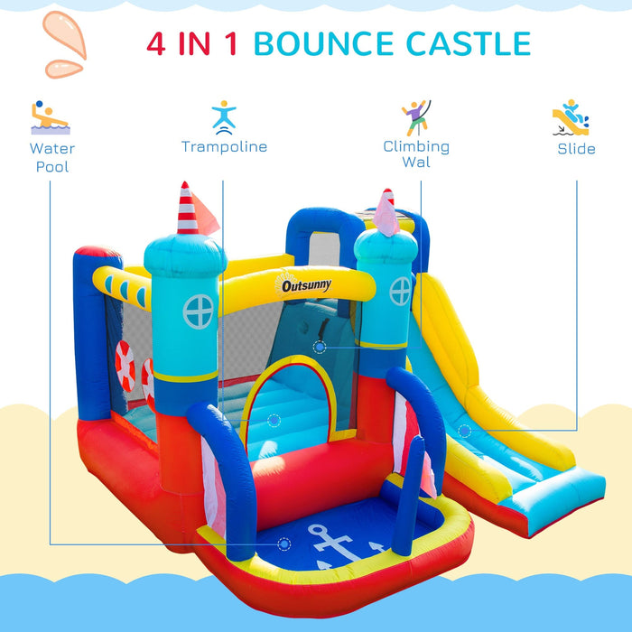 Sailboat Bounce Castle 4 Features 2.65m, Age 3-8