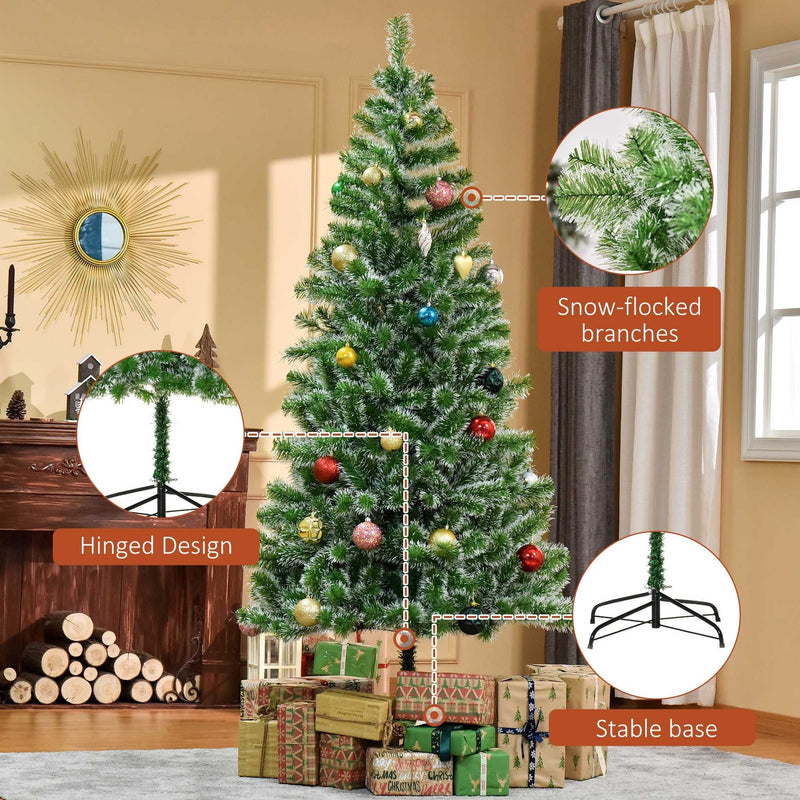 7ft Artificial Christmas Tree 2.1M With Metal Stand