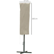 Outdoor Cantilever Umbrella Cover with Zipper Outsunny