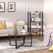 4 Shelf Bookcase by Vasagle, Rustic Brown