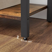 4 Shelf Bookcase by Vasagle, Rustic Brown