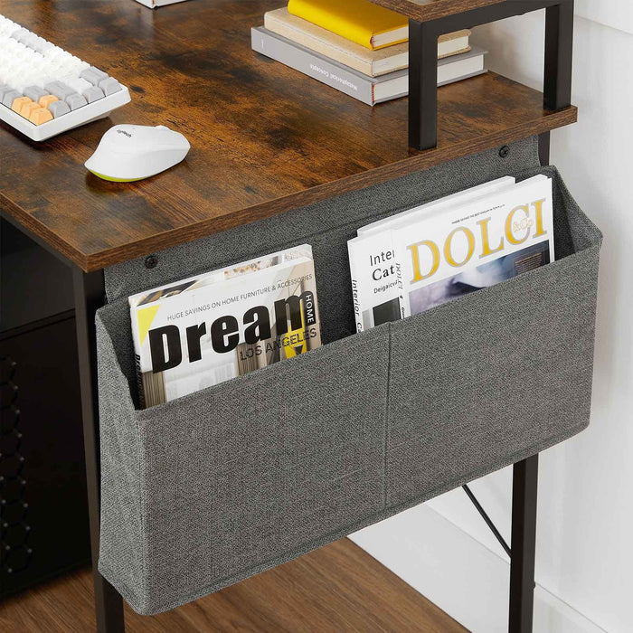 Vasagle Computer Desk With Shelf