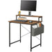 Vasagle Computer Desk With Shelf