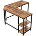 Vasagle Corner Desk With Shelves