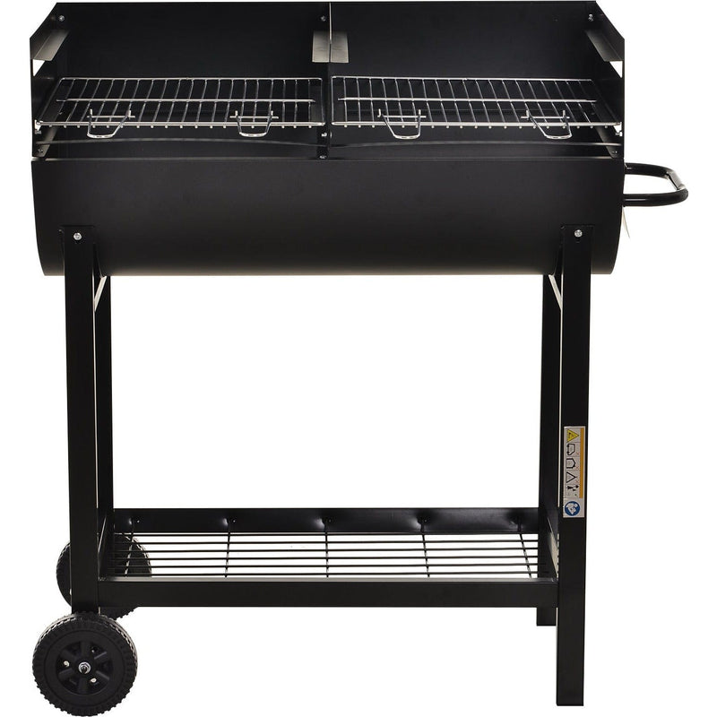 Half Barrel Barbecue, Large Grill Area