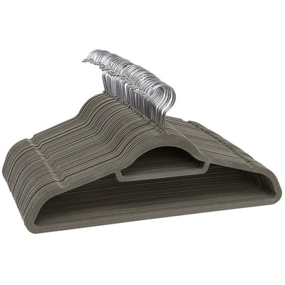 Pack of 20 Grey Velvet Coat Hangers Songmics