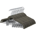 Pack of 12 Grey Velvet Trousers Hangers Songmics